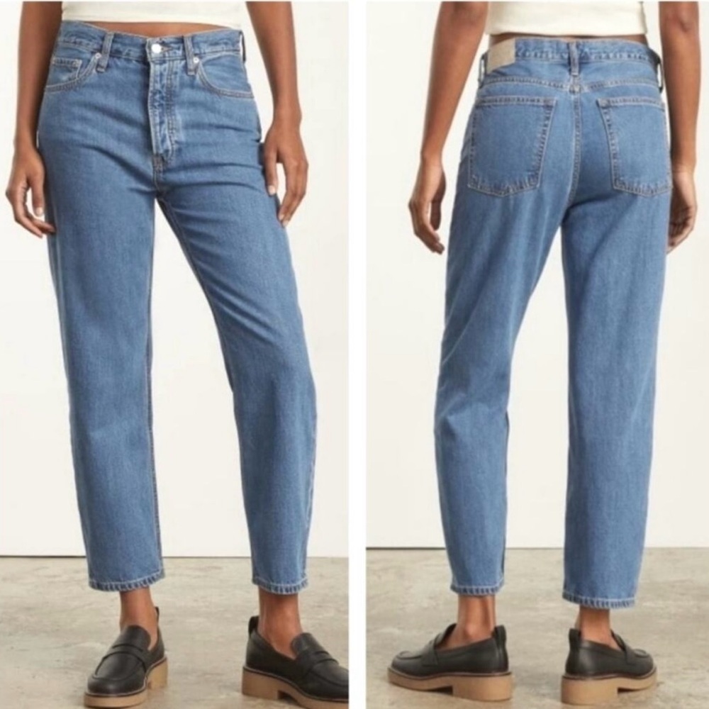 EVERLANE NWT The Summer Slouch Jean Straight Leg Soft Denim Mid-Rise Size 30